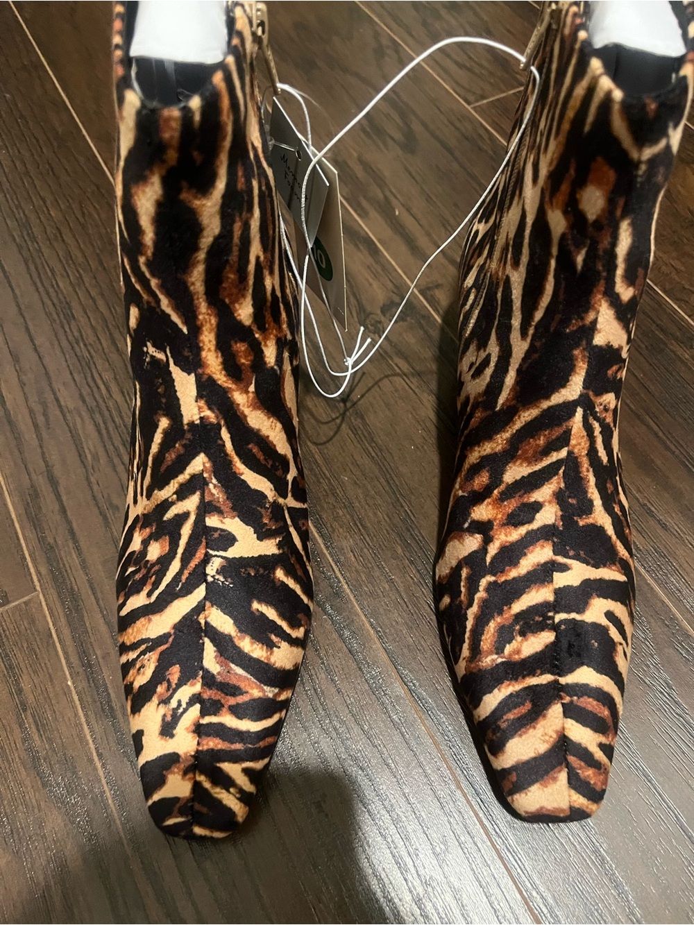 Target Women's Leopard Print Pointed Ankle Boots - Brown Multi